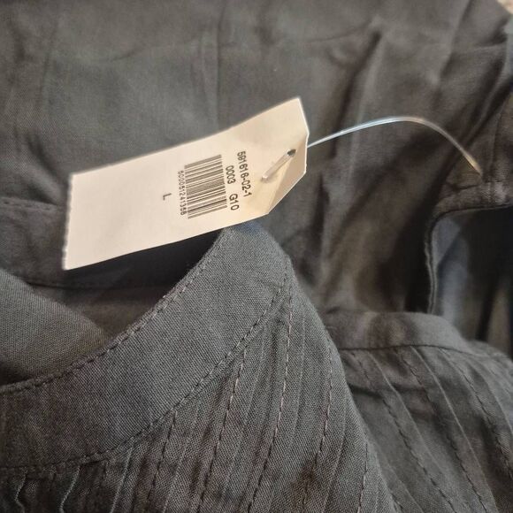 Old Navy Women's Charcoal Gray Rayon Pintuck Sleeveless Top NEW NWT - Picture 8 of 10